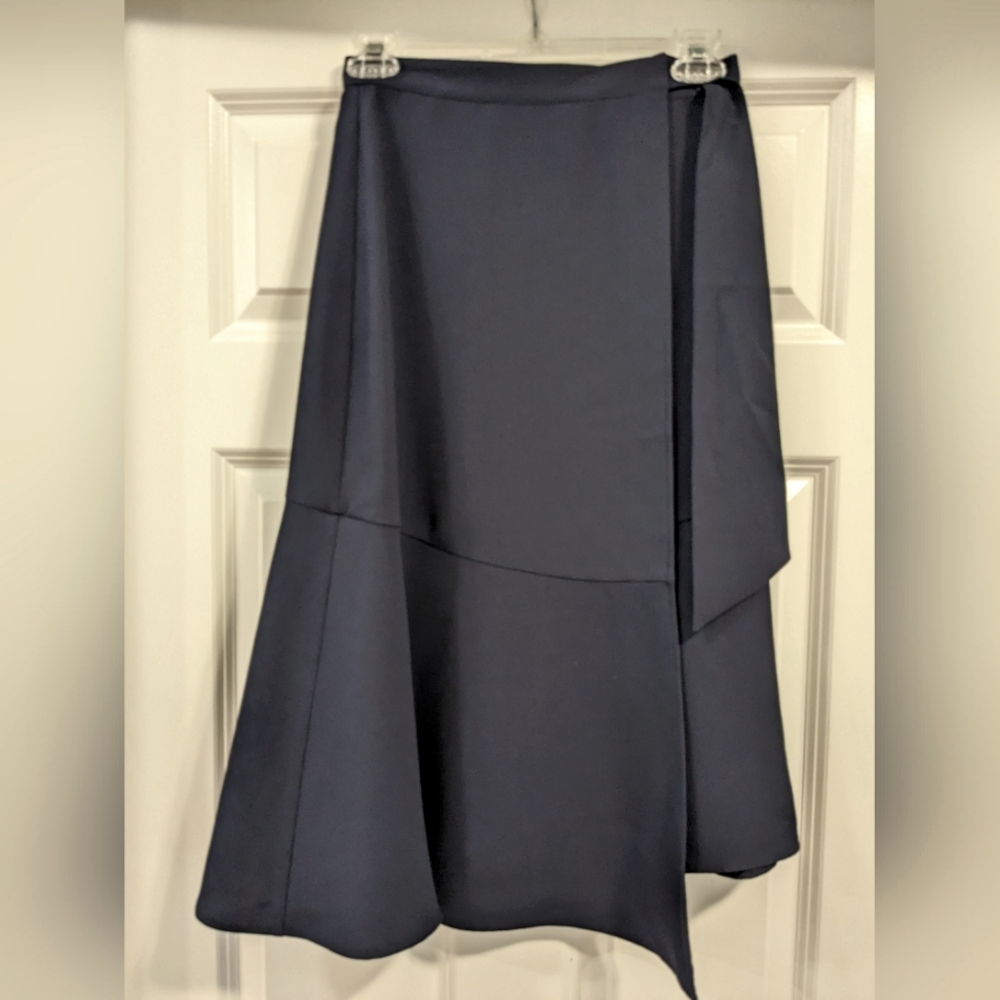 Express Navy Blue Wrap Skirt - Size 00 NWT